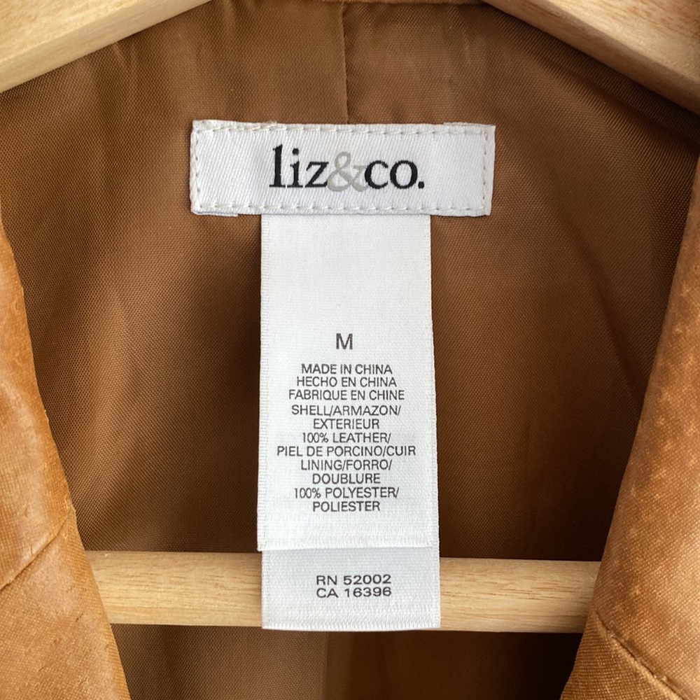 Beige Leather Jacket - image 3